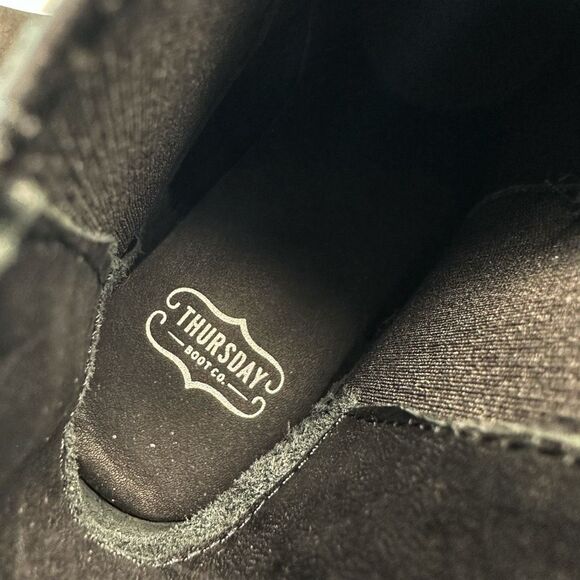 THURSDAY BOOT COMPANY Legend Matte Black Chelsea Boot Size US 8 Ankle Everyday - Picture 12 of 14